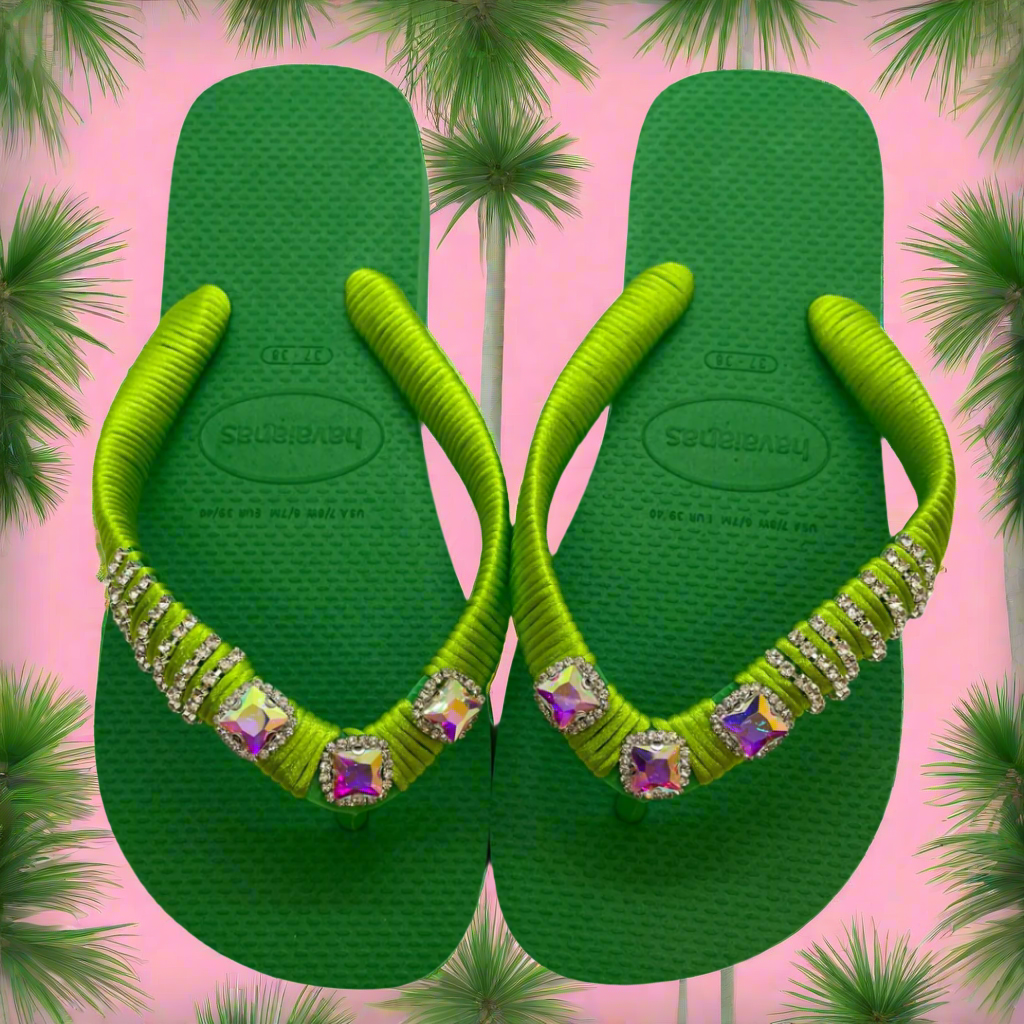 כפכפי הוויאנס קסומות בצבע ירוק